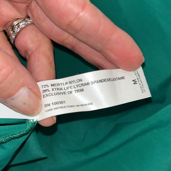 Karla Colletto Green Swim Cover Up Dress - Picture 6 of 6